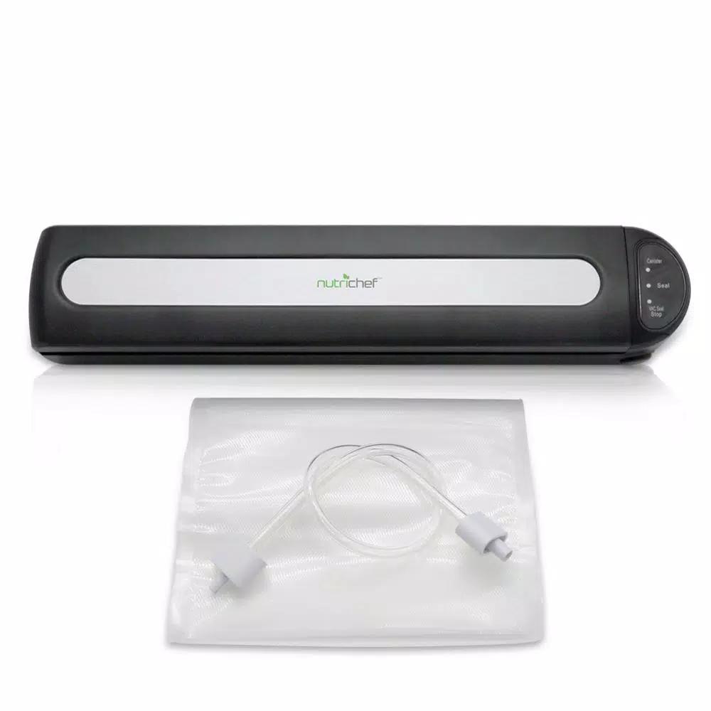 NutriChef Compact Electric Vacuum Sealer with Reusable Food Bags