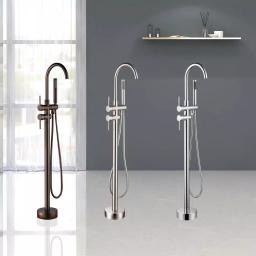 Vanity Art 46 in. Freestanding Single Handle Claw Foot Tub Faucet with Hand Shower, Oil Rubbed Bronze thumbnail 7