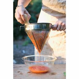 Weston Stainless Steel Cone Strainer and Pestle Set with Chrome Support Stand thumbnail 2