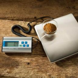LEM 330 lb. Capacity Stainless Steel Digital Food Scale with LED Display thumbnail 2