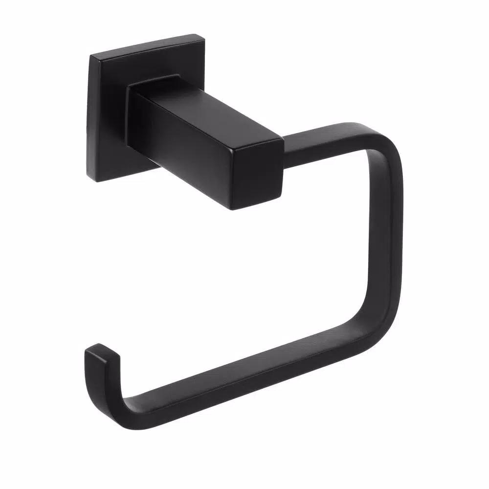 Glacier Bay Farrington Matte Black Towel Ring