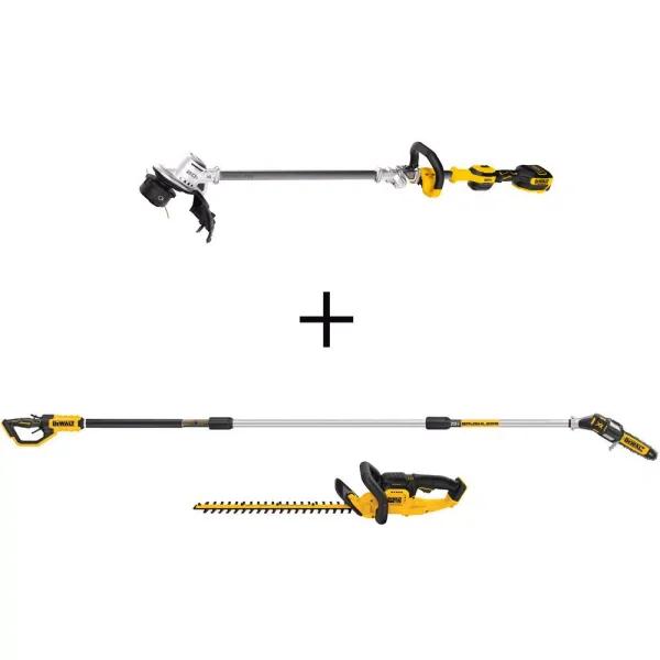 DEWALT 20V MAX Cordless Brushless 3-Tool Combo Kit: 14 in. String Trimmer, 8 in. Pole Saw & 22 in. Hedge Trimmer