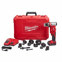 Milwaukee M18 FORCE LOGIC 6 Ton Cordless Knockout Tool Kit with 2.0 Ah Battery and Die Set thumbnail 1