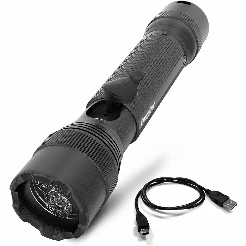 Energizer TAC-R 700 Rechargeable LED Tactical Flashlight, 700 Lumens, Aircraft-Grade Aluminum