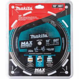 Makita 10 in. 60T Carbide-Tipped Max Efficiency Miter Saw Blade thumbnail 7