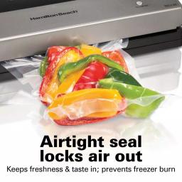 Hamilton Beach NutriFresh Black Food Vacuum Sealer with Extended Seal thumbnail 8
