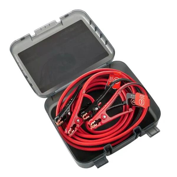 Husky 20 ft. 4-Gauge Battery Booster Cables, 250 A, Copper Clad Aluminum