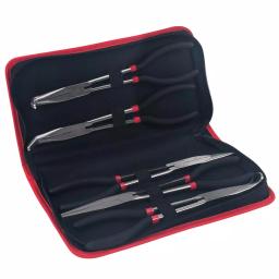 KING 5-Piece Long Nose Pliers Set, 11 in. Straight, 90-Degree, 45-Degree, Hose, Cable, and Flat Nose thumbnail 1