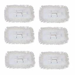 Ti-Dee American Ti-Dee 12 in. Cotton Tie-On Dust Mop Heads, 5 in. x 12 in. (6-Pack) thumbnail 1