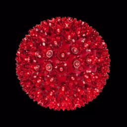 Wintergreen Lighting 7.5 in. Red LED Starlight Sphere with 120 Mini Lights thumbnail 1