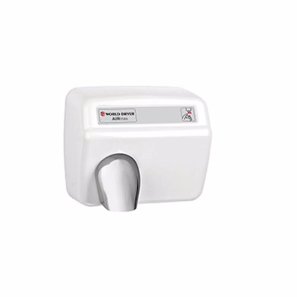 World Dryer AirMax XM5-974A Heavy Duty Automatic Electric Hand Dryer, White