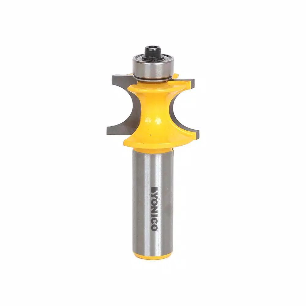 Yonico 1/2 in. Shank Bullnose Bead Router Bit with Carbide Tipped Cutters