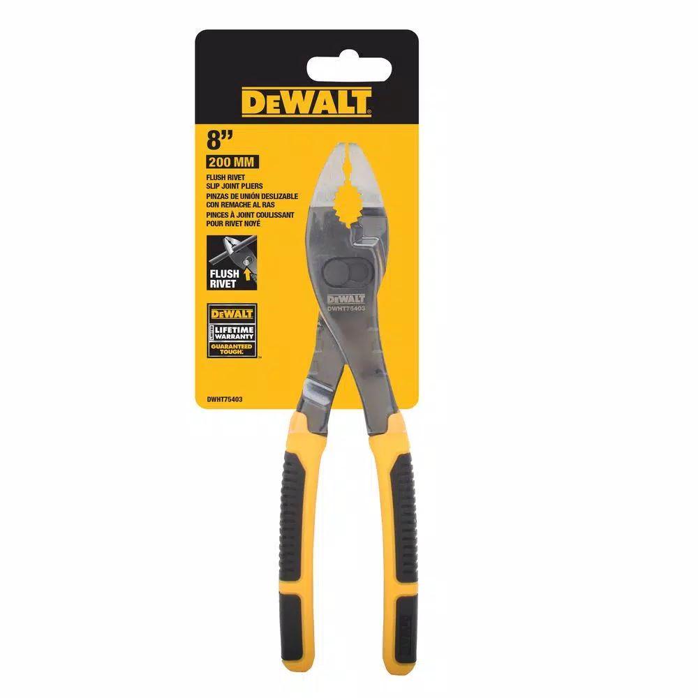 DEWALT 8 in. Flush Rivet Slip Joint Pliers