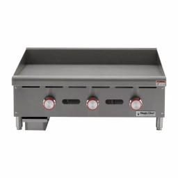 Magic Chef 36 in. Commercial Thermostatic Countertop Gas Griddle, Stainless Steel thumbnail 1