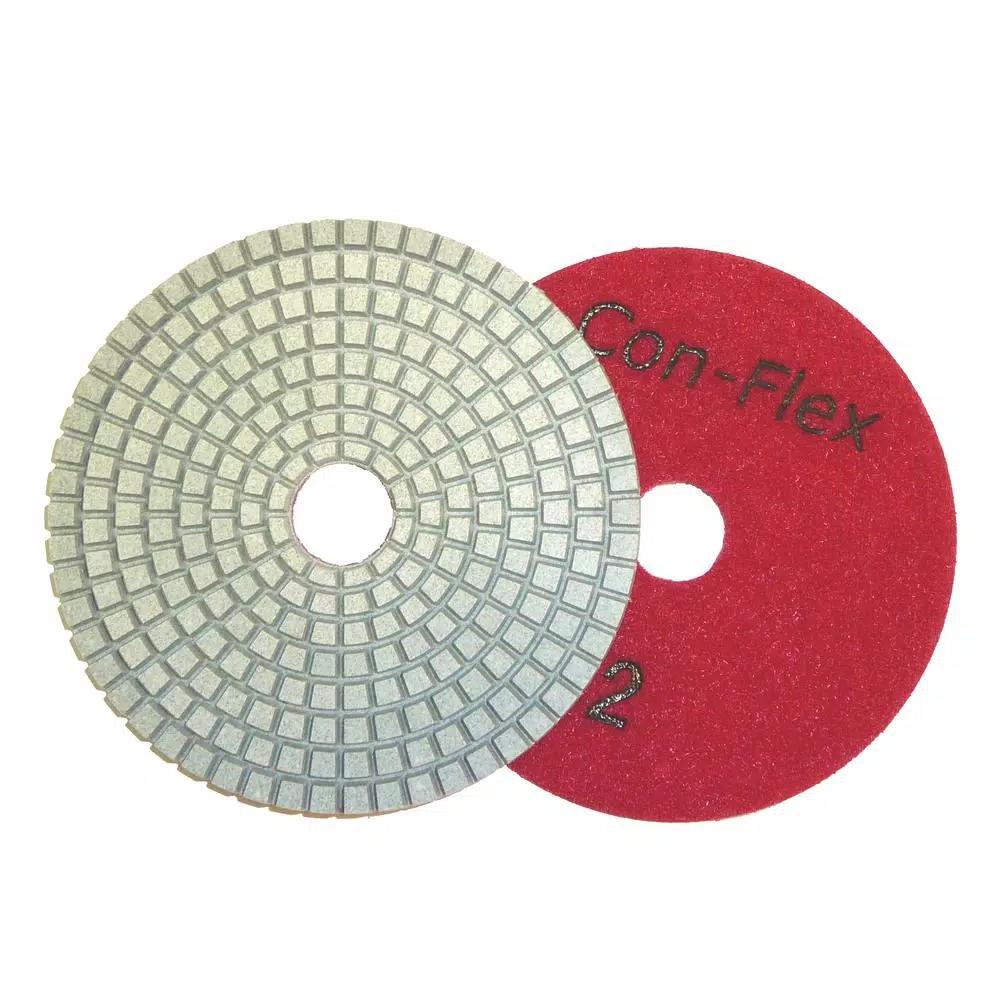 Toolocity Con-Flex 4 in. 5-Step Diamond Polishing Pad, Step 2, for Concrete Countertops