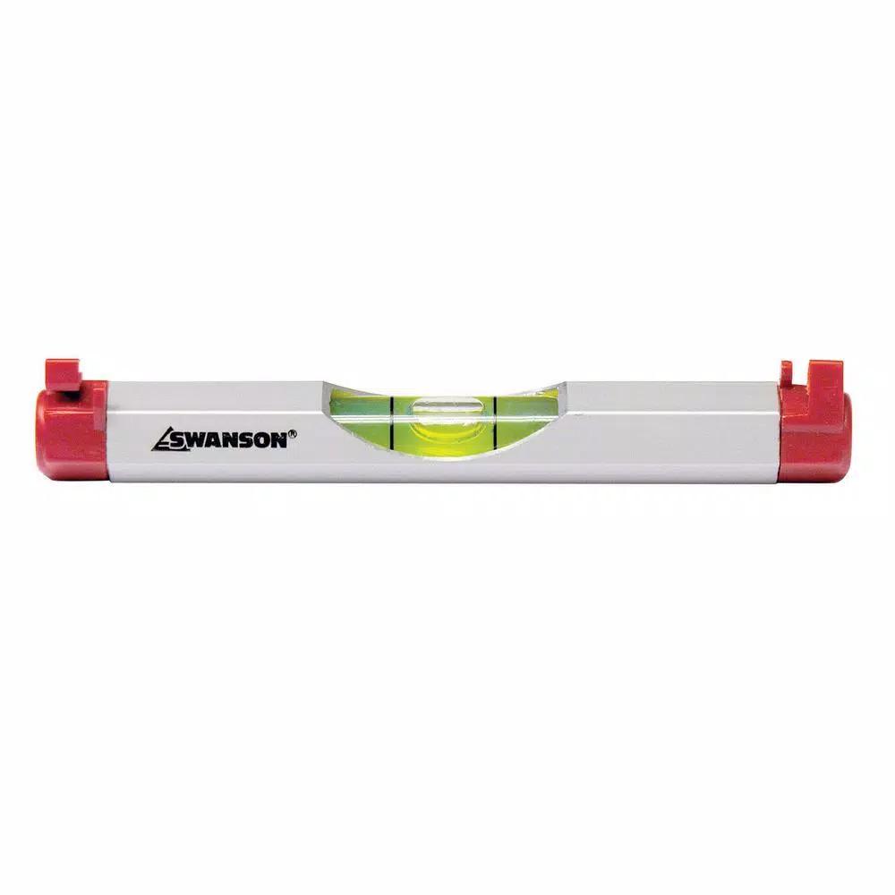 Swanson 4 in. Aluminum Line Level with High-Visibility Tinted Liquid