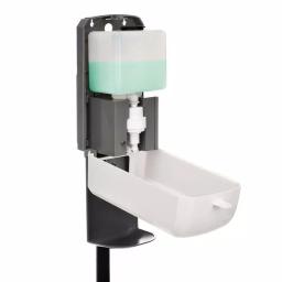 Alpine Industries 1200ml Automatic Hand Sanitizer Dispenser with Floor Stand, White thumbnail 5