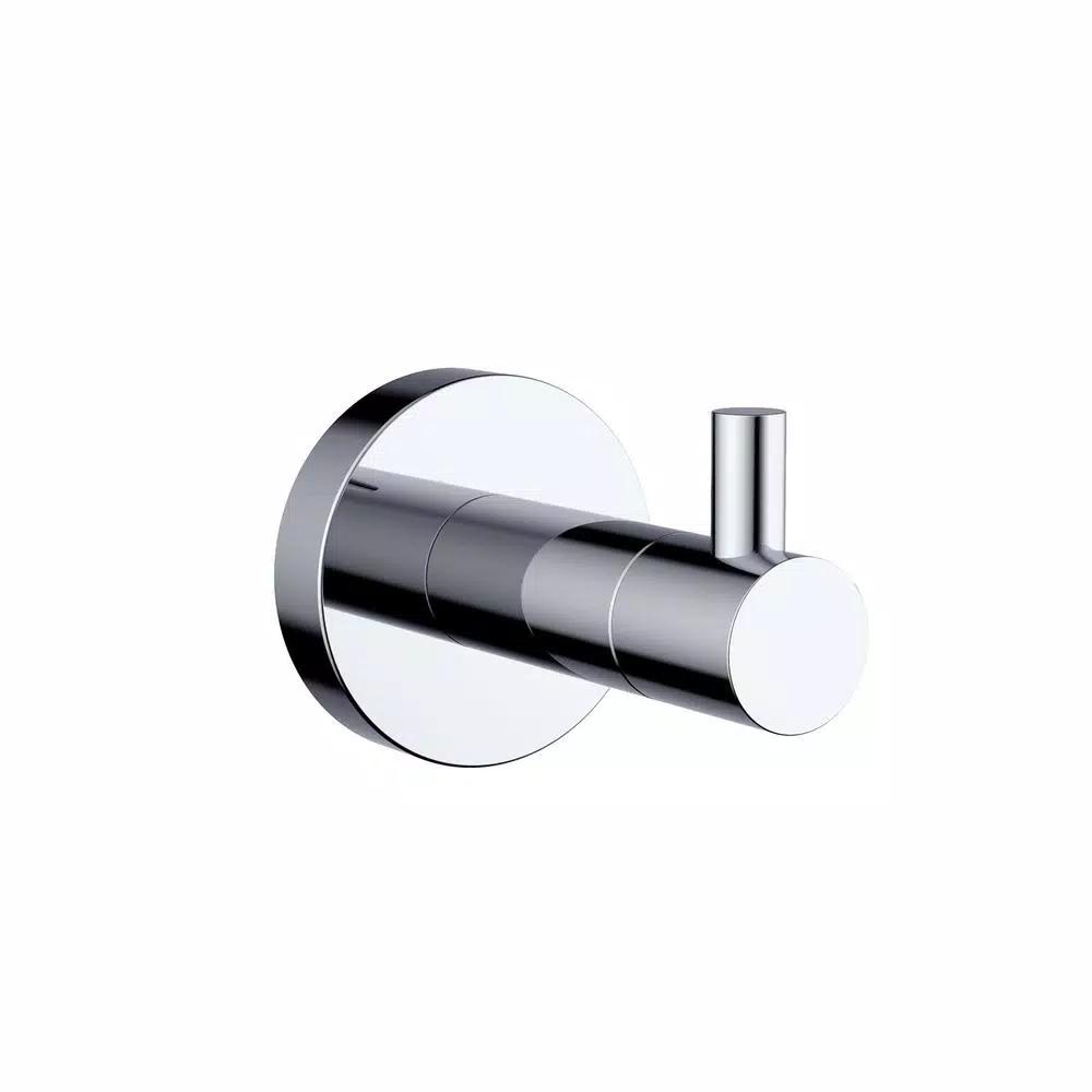 Lexora Bagno Nera Stainless Steel Robe Hook, Chrome Finish