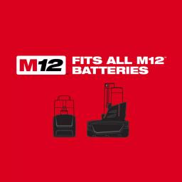Milwaukee M12 FUEL 12V Cordless 3/8 in. Ratchet and 1/2 in. Stubby Impact Wrench Combo Kit with (2) 3.0 Ah Batteries thumbnail 6