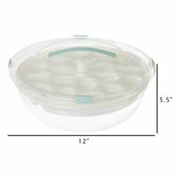 Classic Cuisine 4-in-1 Cold Appetizer Chilled Serving Tray Set thumbnail 3