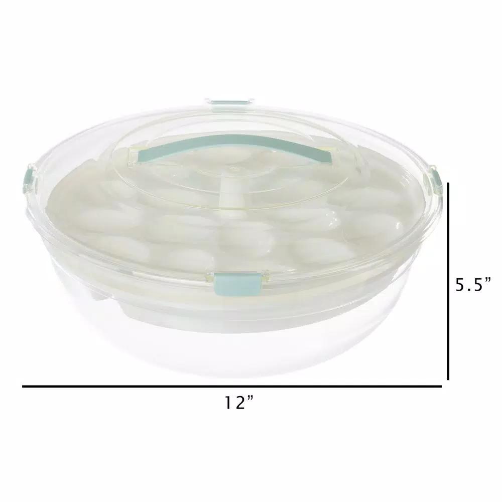Classic Cuisine 4-in-1 Cold Appetizer Chilled Serving Tray Set