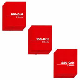 DIABLO 4.5 in. x 5.5 in. Clamp-On Sanding Sheets, Assorted Grit (100, 150, 220), 18-Pack thumbnail 1