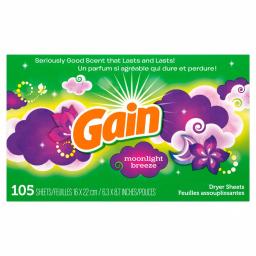 Gain Moonlight Breeze Dryer Sheets, 105-Count thumbnail 1