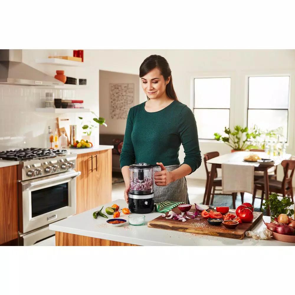 KitchenAid Cordless 5-Cup Food Chopper, Onyx Black