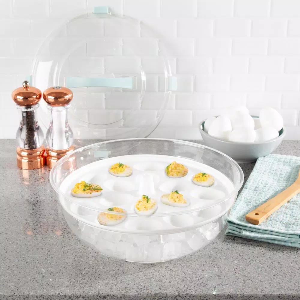 Classic Cuisine 4-in-1 Cold Appetizer Chilled Serving Tray Set