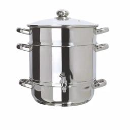 Euro Cuisine Stainless Steel Stove Top Steam Juicer and Steamer Set thumbnail 5