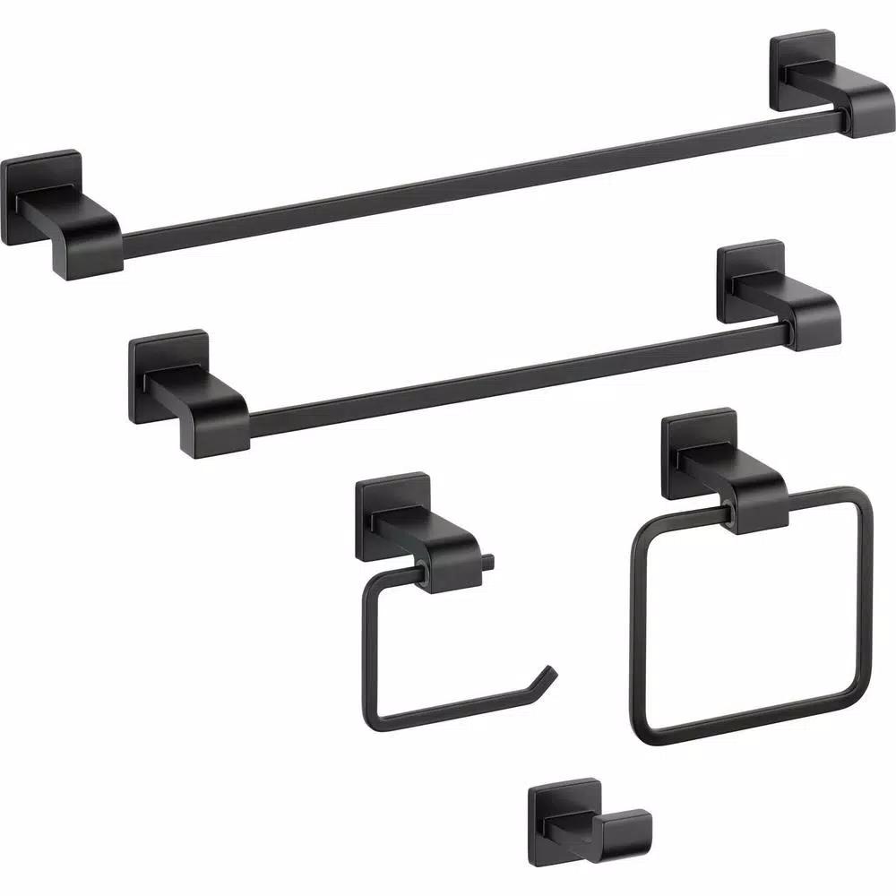 Delta Ara 24 in. Single Towel Bar, Matte Black