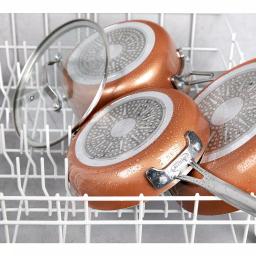 Gotham Steel StackMaster 21-Piece Aluminum Nonstick Cookware and Bakeware Set, Copper thumbnail 4