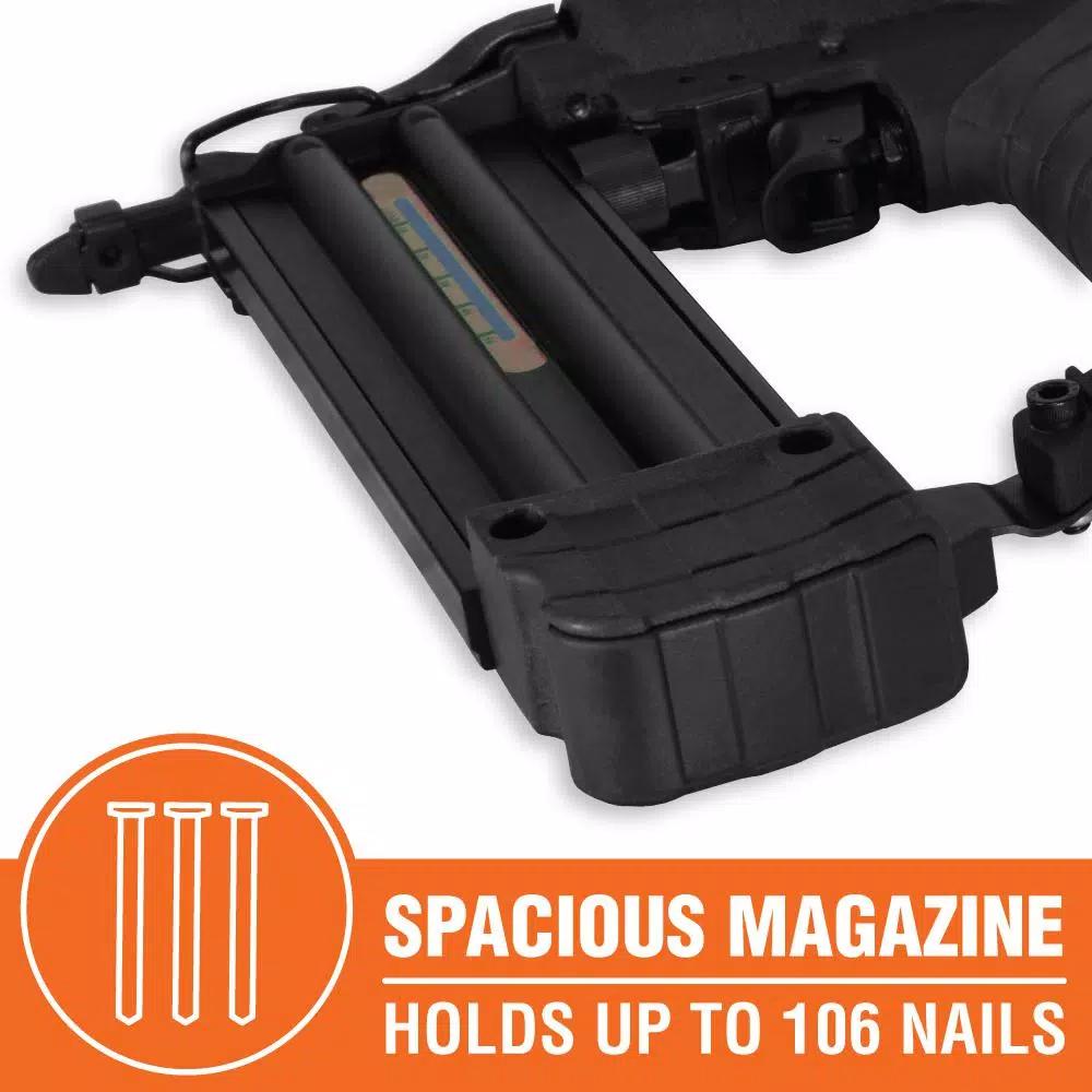 WEN 18-Gauge Pneumatic Brad Nailer Kit, 3/8 in. to 2 in., Includes 2000 Nails