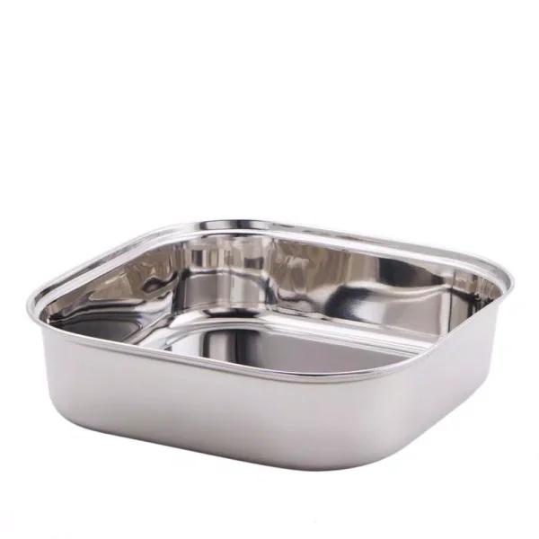 Old Dutch 3 Qt. Stainless Steel Square Food Pan for Chafing Dishes