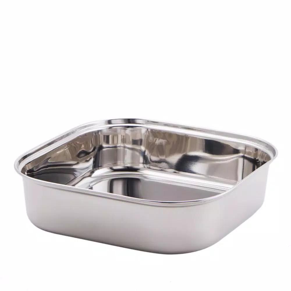Old Dutch 3 Qt. Stainless Steel Square Food Pan for Chafing Dishes