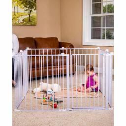 Regalo 28" 4-in-1 Configurable Metal Safety Gate and Play Yard, Super Wide Hardware Mount thumbnail 4