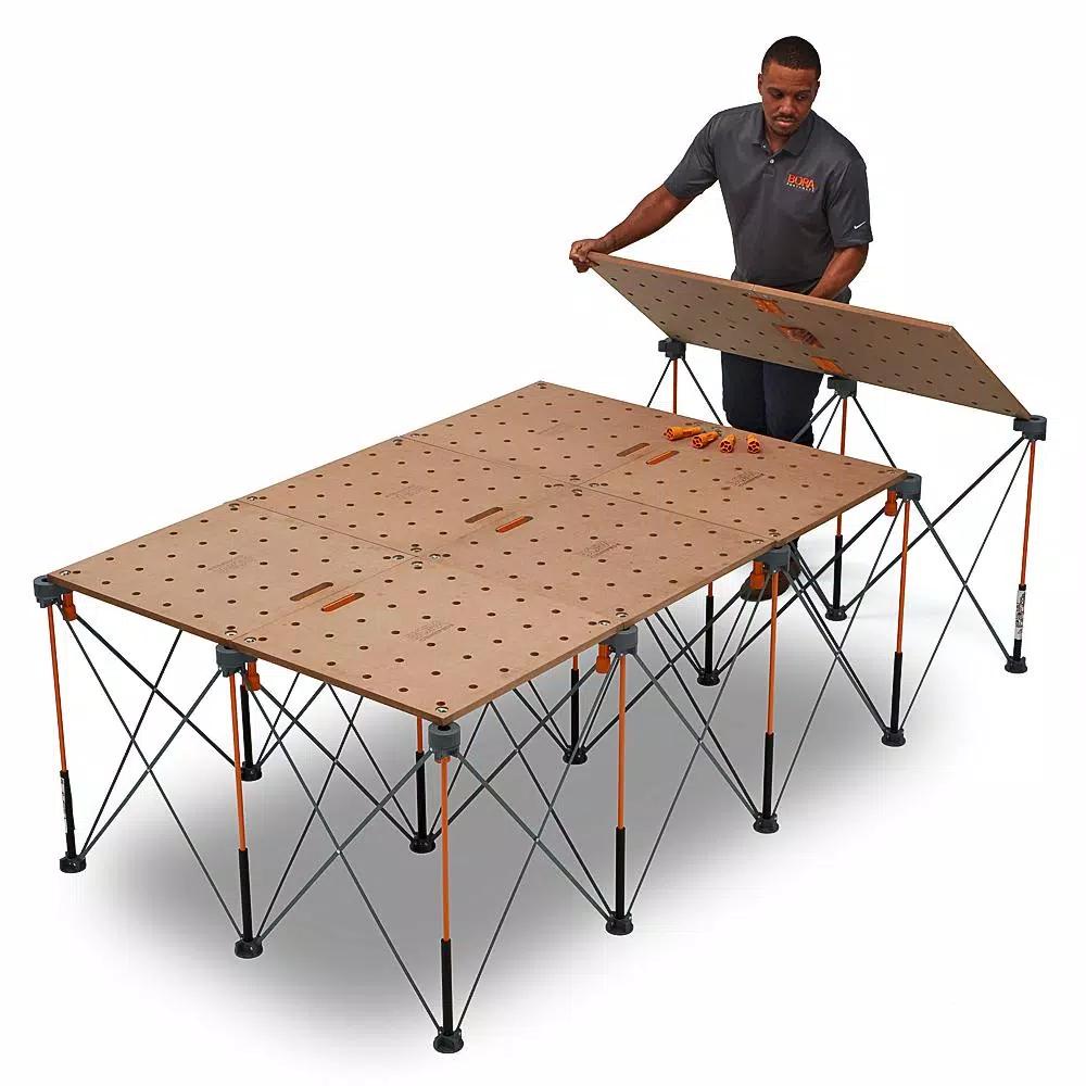 BORA Centipede 24 in. x 48 in. Heavy-Duty Workbench Top with 3/4 in. Dog Holes
