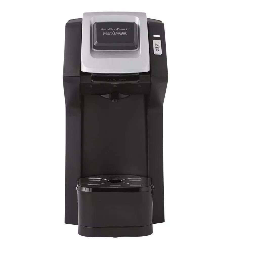 Hamilton Beach FlexBrew Black Single Serve Coffee Maker - Brews K-Cup Pods & Ground Coffee