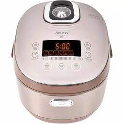 Aroma 5 Qt. Champagne Electric Multi-Cooker with Induction Heating and Ceramic Pot thumbnail 1