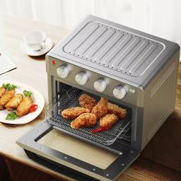 Costway 19 Qt. Silver Air Fryer Toaster Oven with Dehydrate and 7-in-1 Functions thumbnail 3