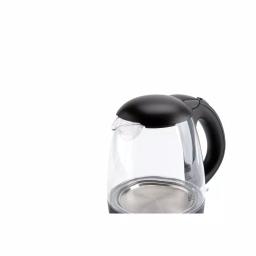 AROMA 5-Cup Black Glass Electric Kettle, 1.2L Cordless Pouring with Automatic Shut-Off thumbnail 3