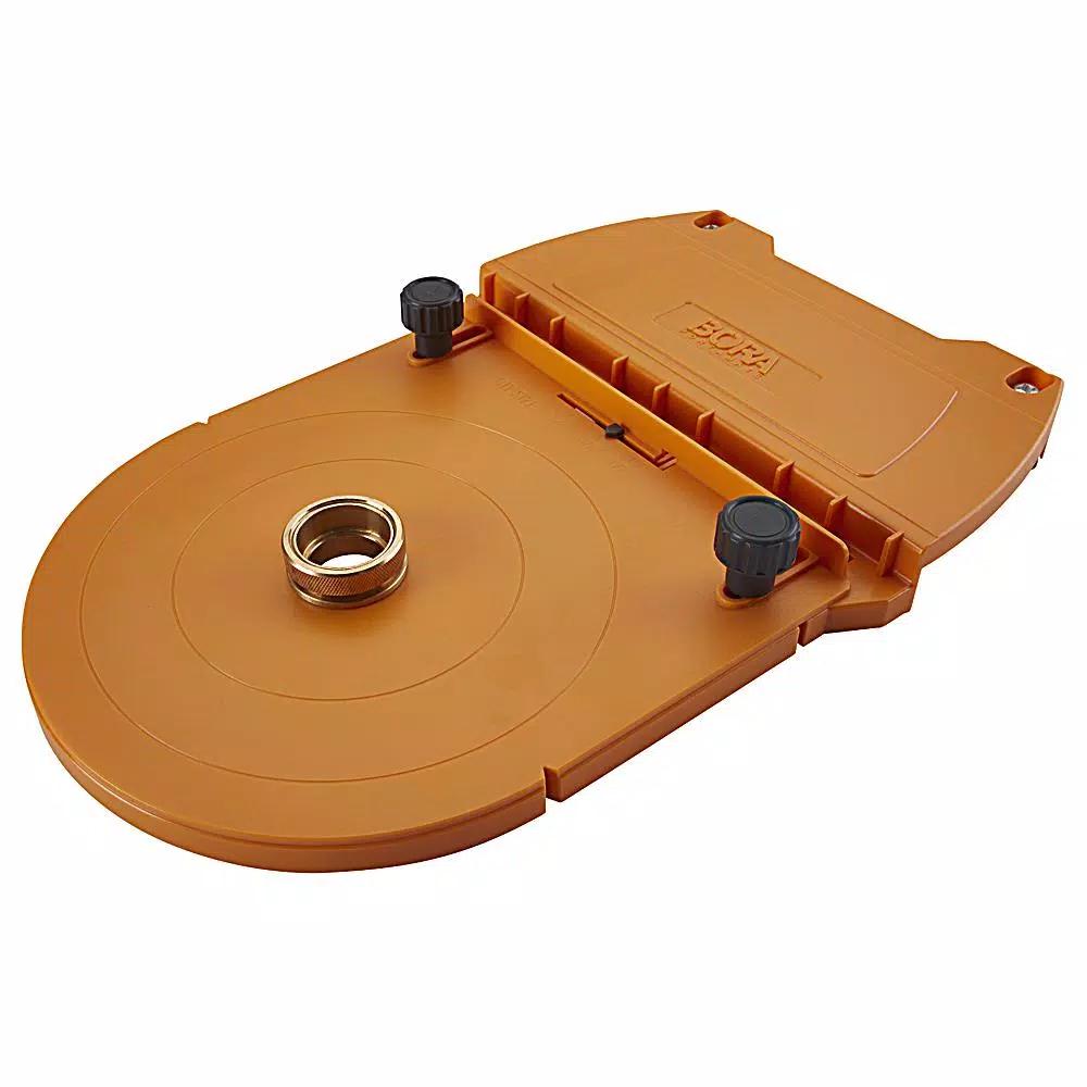 BORA Router Guide with Brass Brushing for Dados, Rabbets, and Mortises