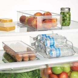 interDesign Fridge Binz Water Bottle Holder, Clear Gravity Feed Refrigerator Organizer thumbnail 4