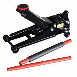 Max Load 3-Ton Low Profile Hydraulic Floor Jack with Quick Pump and Wide Steel Casters thumbnail 1