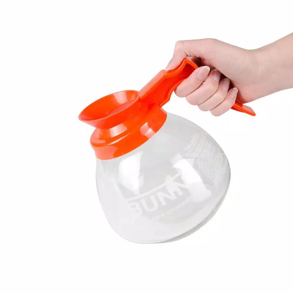 BUNN 42401.0101 12-Cup Commercial Glass Coffee Decanter with Orange Handle