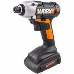 Worx Power Share 20V Cordless 1/4 in. Hex Impact Driver with Variable Speed and LED Light thumbnail 1