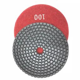 Unbranded JHX 4 in. Wet Diamond Polishing Pad Set for Granite and Concrete with Semi-Rigid Back Holder (7-Piece) thumbnail 5