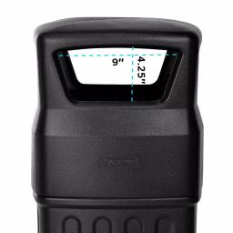 Alpine Industries 16 Gal. Black Open Dome Top Commercial Trash Can, Indoor/Outdoor thumbnail 6