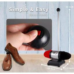 SPT Professional Shoe Buffer with 100% Lamb Wool Dual Buffers and 31 in. Stand-Up Operation thumbnail 6