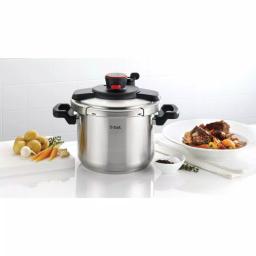 T-fal Clipso 8 Qt. Stainless Steel Stove Top Pressure Cooker with Steam Basket thumbnail 3